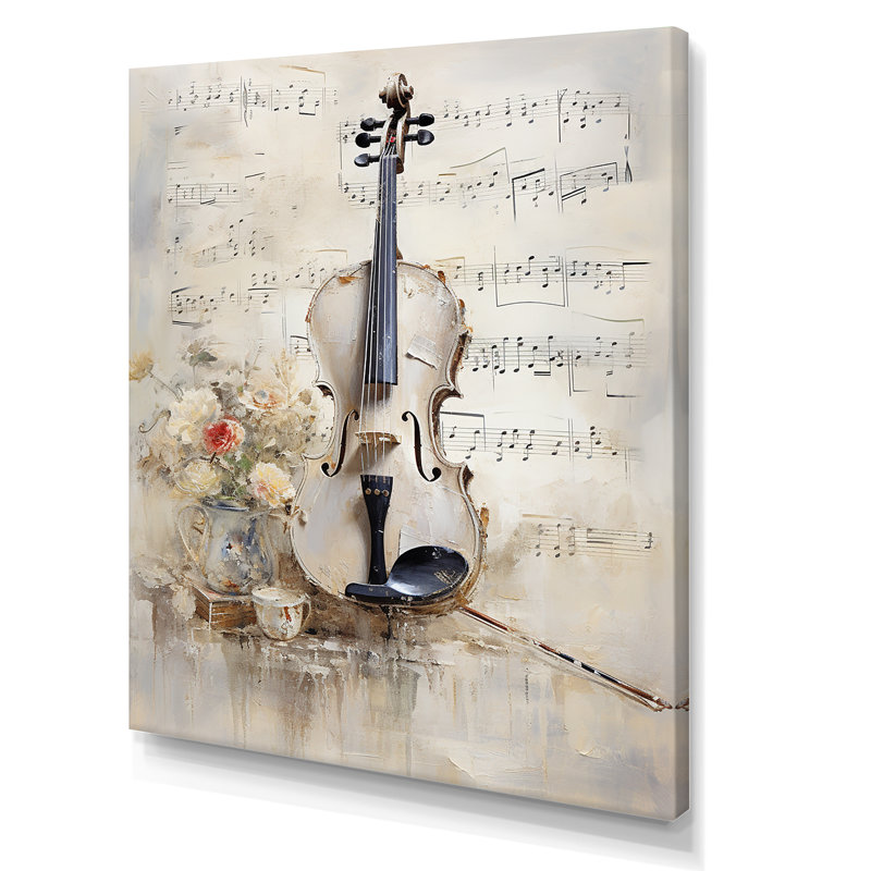 Clarinet Classique Timeless Taupe II sur toile, Toile tendue, 32" H x 16" W