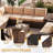 Wicker 10 - Person Outdoor Seating Group With Cushions