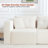 Versatile Boneless 100" W Cloud Sectional Sofa with Cup Holders - No Assembly Required, Perfect for Any Space-369156606