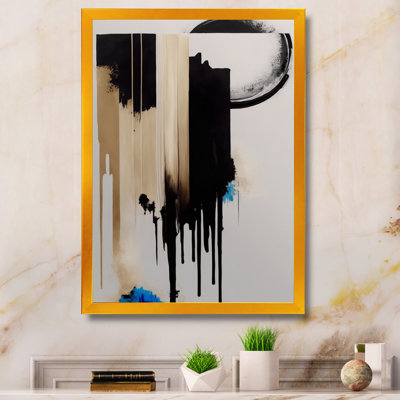 «Blue Minimalist Abstract IV», peinture sur toile