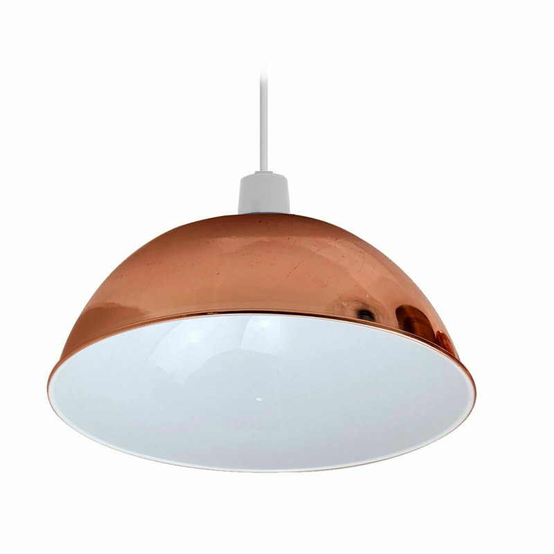 17 cm H Bowl Lamp Shade ( Uno ), Rose Gold
