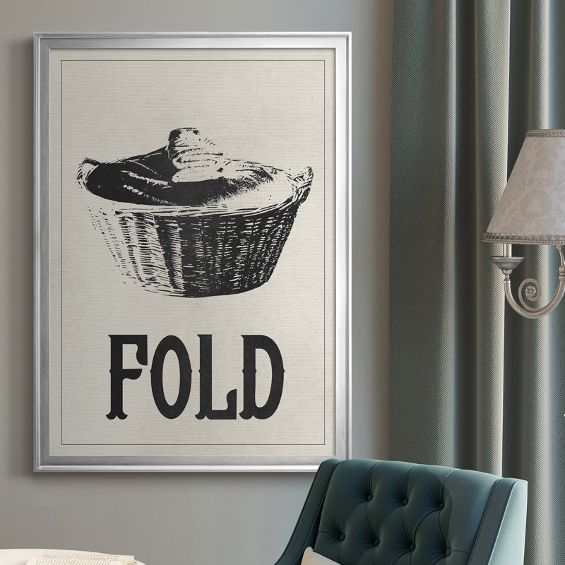 Vintage Laundry IV Vintage Laundry IV - reproduction d'art sur toile encadrée, Cadre argenté, H 36,5 po x l 26,5 po x P 1 po