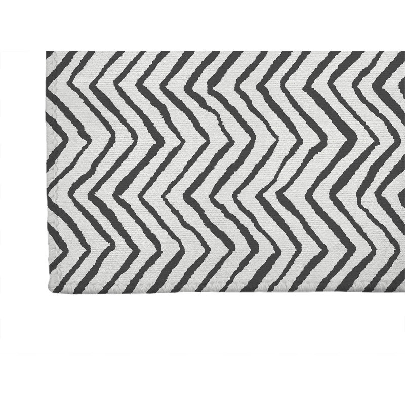 Tapis d'extérieur à chevrons antidérapant, Tapis de couloir 2 pi 6 po x 8 pi