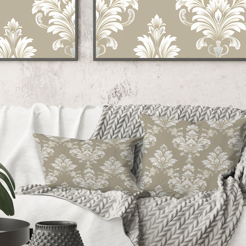 Coussin décoratif blanc I, H 18 po x l 18 po