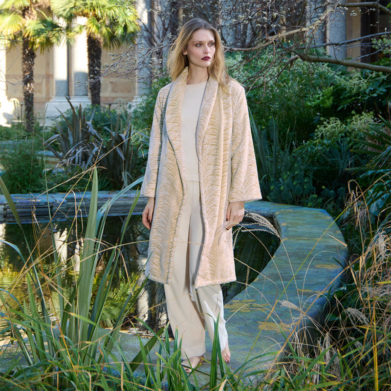 Pollen Shawl Collar Robe, M