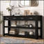 Élégante console avec 4 tiroirs et 2 tablettes, idéale pour les vestibules et les salons.-118038011