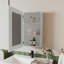 Pharmacie avec miroir inclus Parks, blanc-1151510227