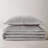 Full/Queen 3 Piece Cotton Quilt Set Light Gray