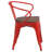 Kesterson Metal Chair with Wood Seat and Arms-1340017047
