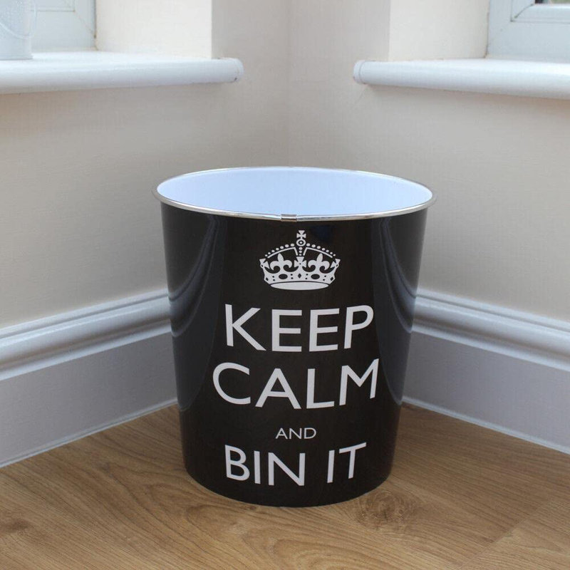 Keep Calm Plastic Bin