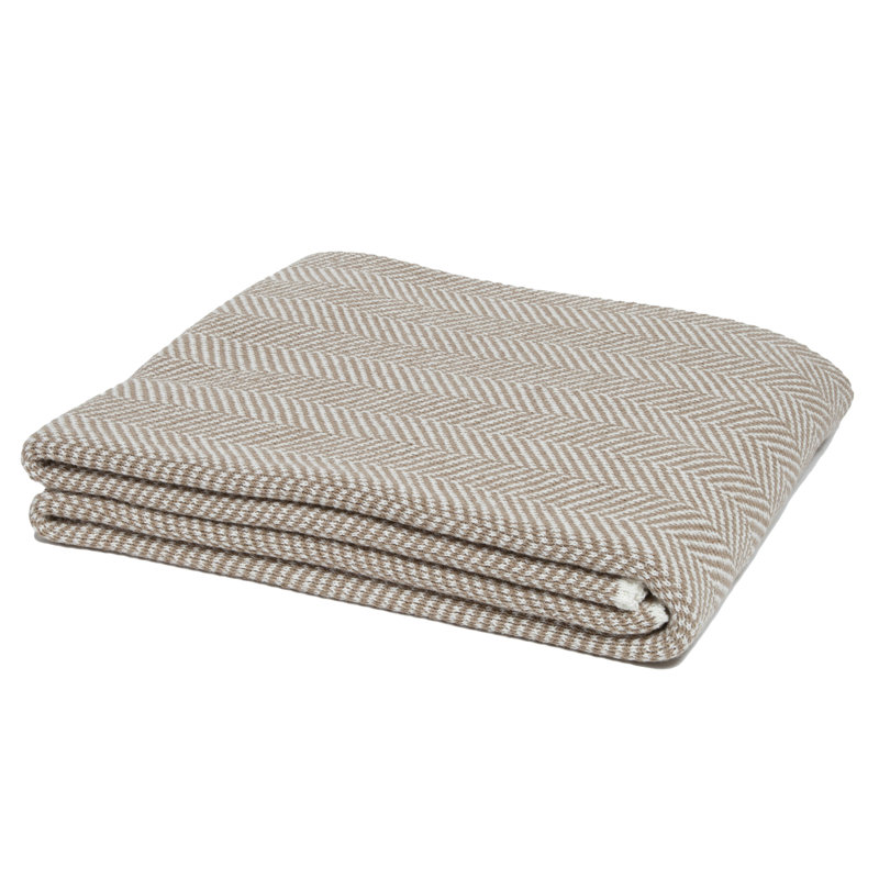 Knitted Throw Blanket, Hemp