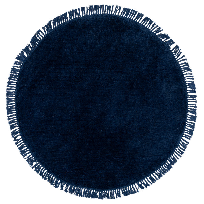 Tapis de couleur unie performance touffeté à la main Vermont 575, Rond 5 pi