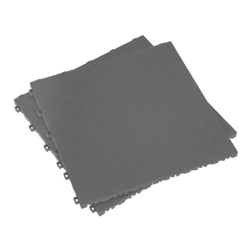 Karlyn 40 x 40 cm Plastic Mosaic Tile, Grey
