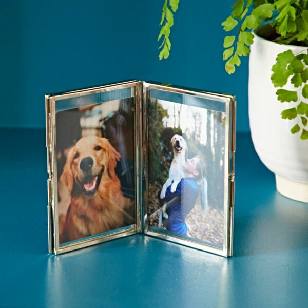 Metal Picture Frame, Silver, 12cm x 16.5cm