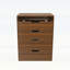 Bureau de coiffeuse 3-en-1 avec miroir éclairé et tabouret de rangement, coiffeuse compacte pour la chambre à coucher, la salle de bain ou le vestiaire (23 po, noyer)-1684543804