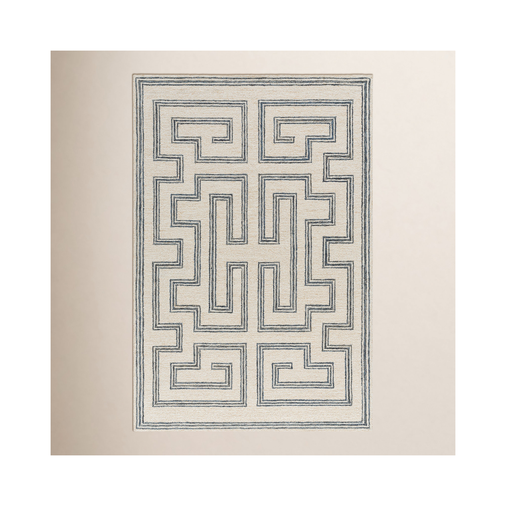 Desiree Hand Tufted Wool Rug, Rectangle 8' x 10'