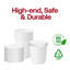 Gobelets à soupe en papier trapus de 473 ml (16 oz) avec couvercles en papier - 500 unités