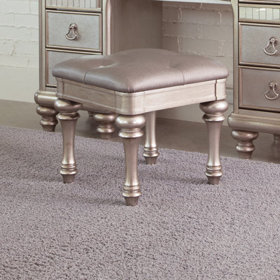 Solid + Manufactured Wood Accent Stool