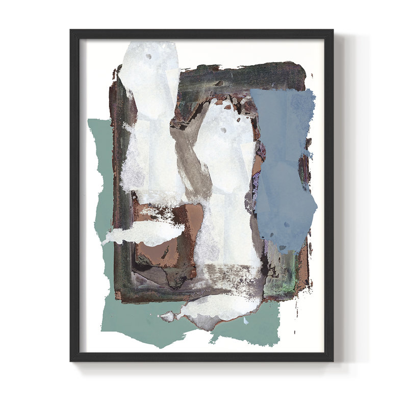 «Brights Soft Wash I», reproduction encadrée - bois massif, Noir, H 14 po x l 11 po