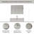 39" Floating Bathroom Vanity Set, Wall-Mounted Vanity Base, LED Mirror Storage Cabinet, Solid Surface On-Piece Sink Top