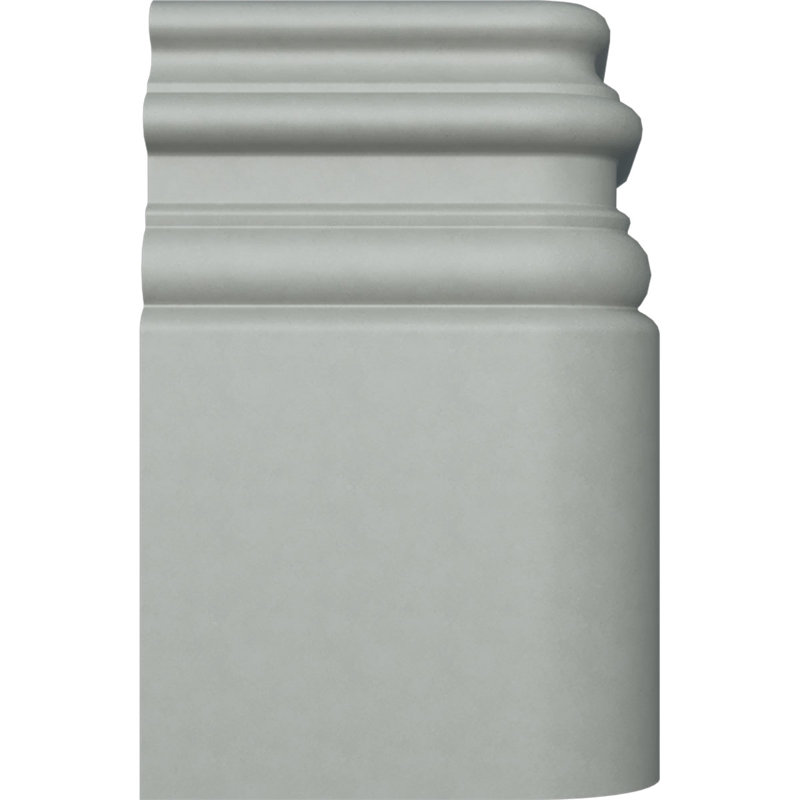 Gray Polyurethane Hillsborough Baseboard Moulding Outside Corner