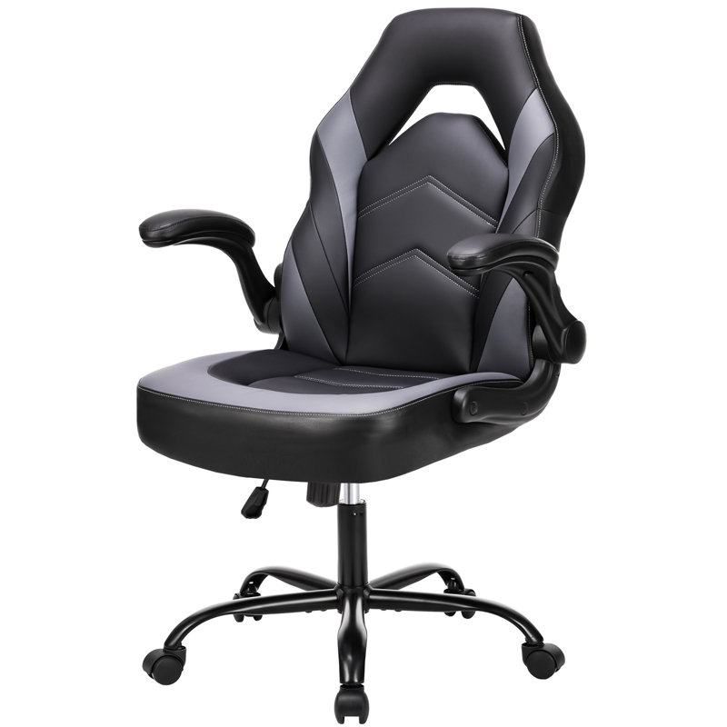 Chaise de bureau Sweetcrispy, Noir/gris