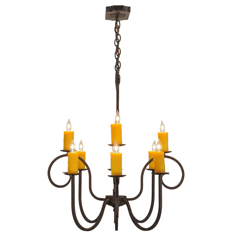 Clifton 10 - Light Chandelier, Coffee Bean