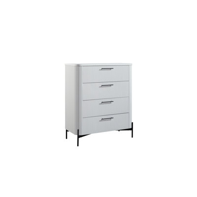 Commode 4 tiroirs - Blanc