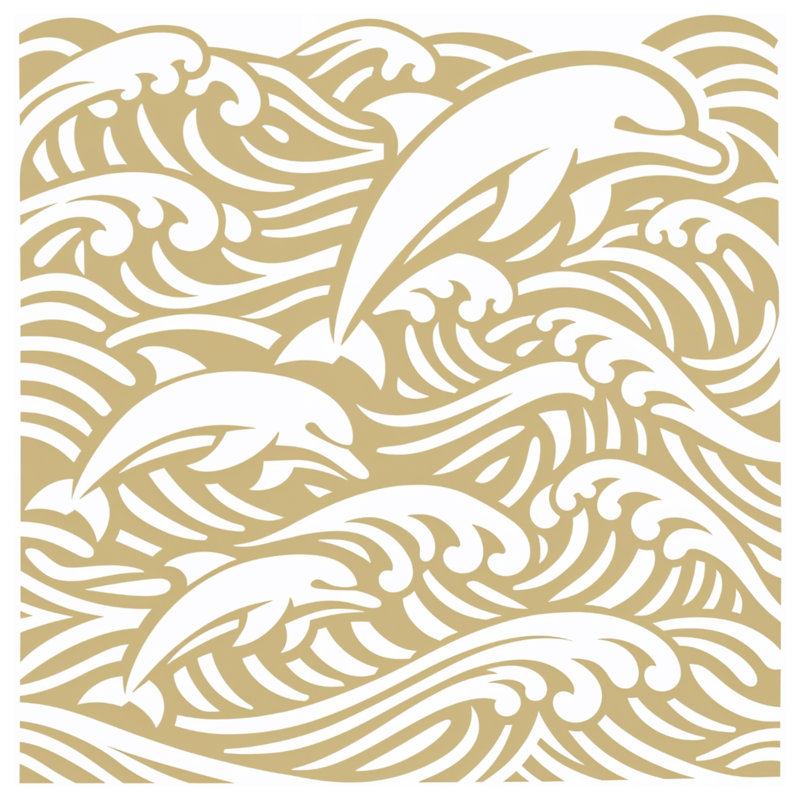 Dauphins et couvertures Ocean Waves, 60in W x 80in H
