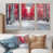 Toile naturelle avec cadre flottant
