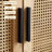 Modern Burlywood Solid Wood Sideboard