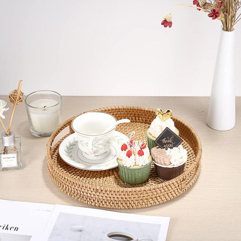 Plotinus Wicker Tray, Natural