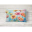 Gerbera Daisies in Watercolor Fabric Decorative Pillow