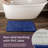 Lavish Home Set of 2 Memory Foam Bath Mats, Navy-1348629322