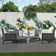 Hudson 3-Piece Patio Sets With Tray Top End Table