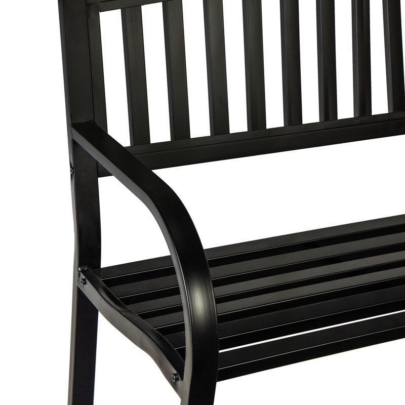 Banc de jardin en fer noir