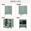 Meuble-lavabo autoportant de 61 cm de largeur avec tiroir compartimenté, rangement sur porte et comptoir en céramique-2051720366