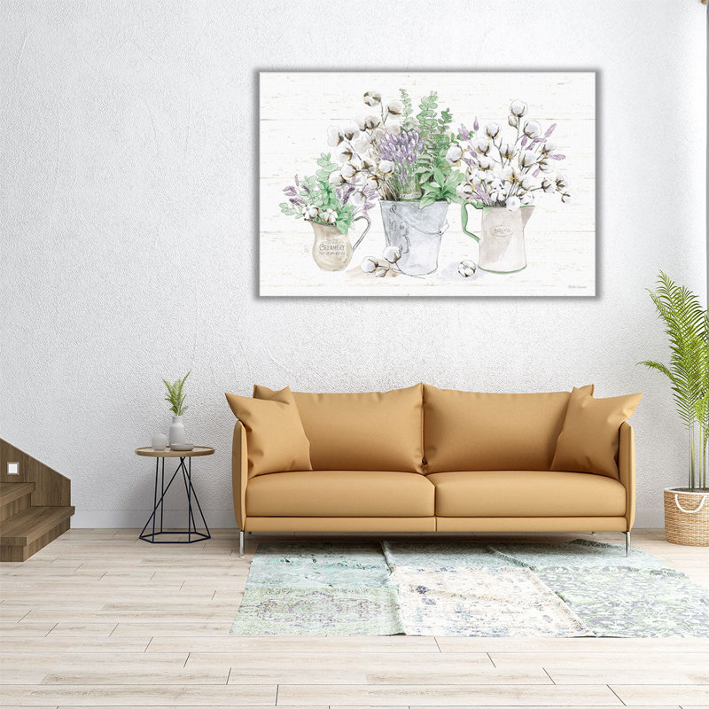 «Farmhouse Cotton I», reproduction d'art sur toile, H 20 po x l 30 po