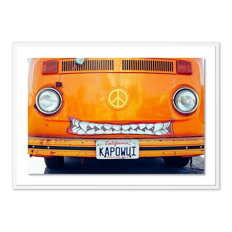 Beach Bum II Print by Erica Singleton, White, 34" H x 48" W x 2.5" D