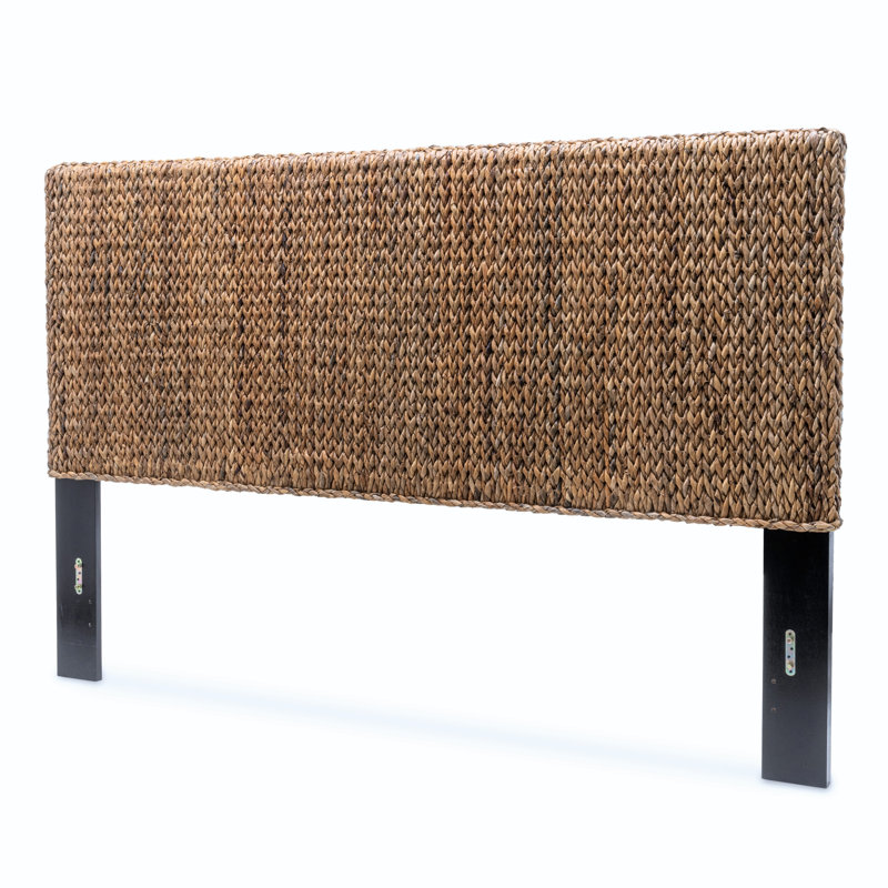 Romero Rattan/Wicker Natural Brown Panel Headboard, King