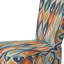 Orange et bleu Botanical Symphony III - Chaise d'appoint rembourrée contemporaine, chaise d'appoint abstraite moderne