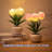 Led Tulip Lamp, Replica Flower Table Lamp With Vase (usb-powe) – For Home/living Room/desktop Decor, Long-press Adjustable Brightness (breathing Effect)-14109816