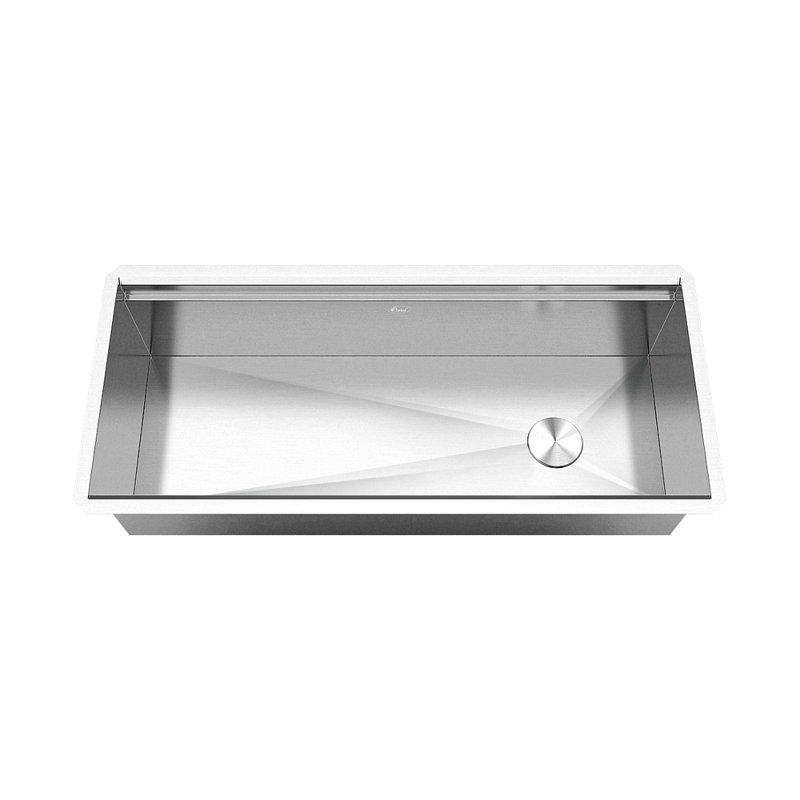 All-in-one Workstation 42" L x 19" W Undermount Stainless Steel Kitchen Sink, Stainless Steel
