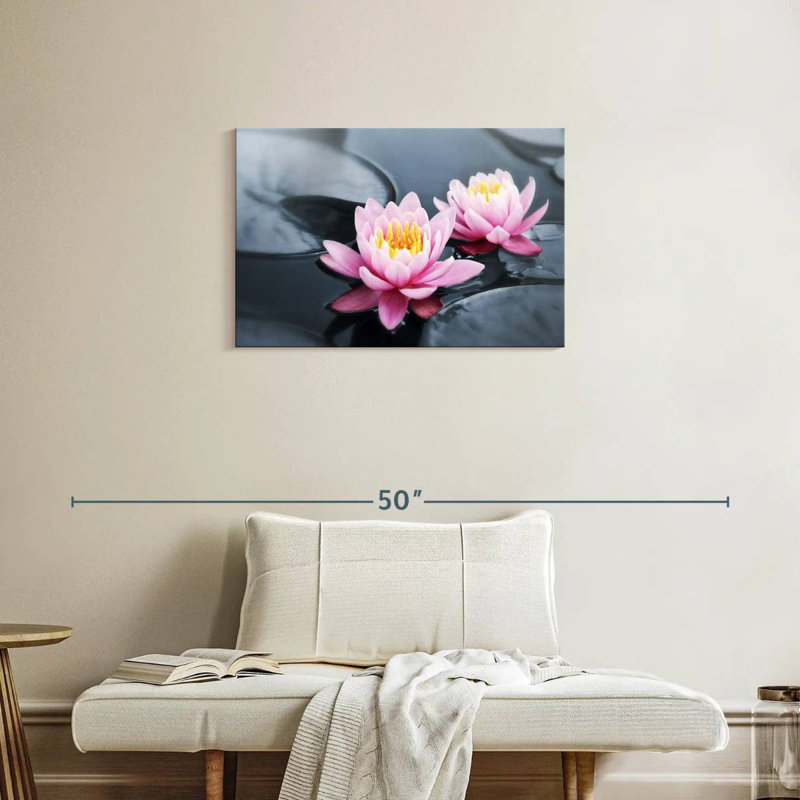 Harnek Pink Pop Lotus, 20" H x 30" W