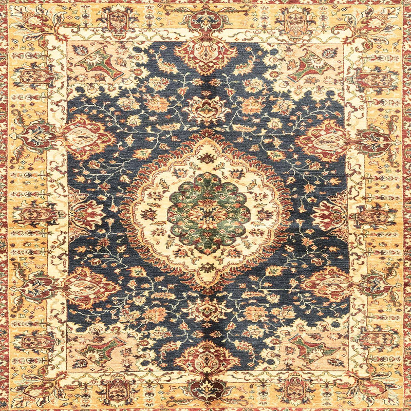 Tapis abstrait moderne 3293, Carré 7 pi