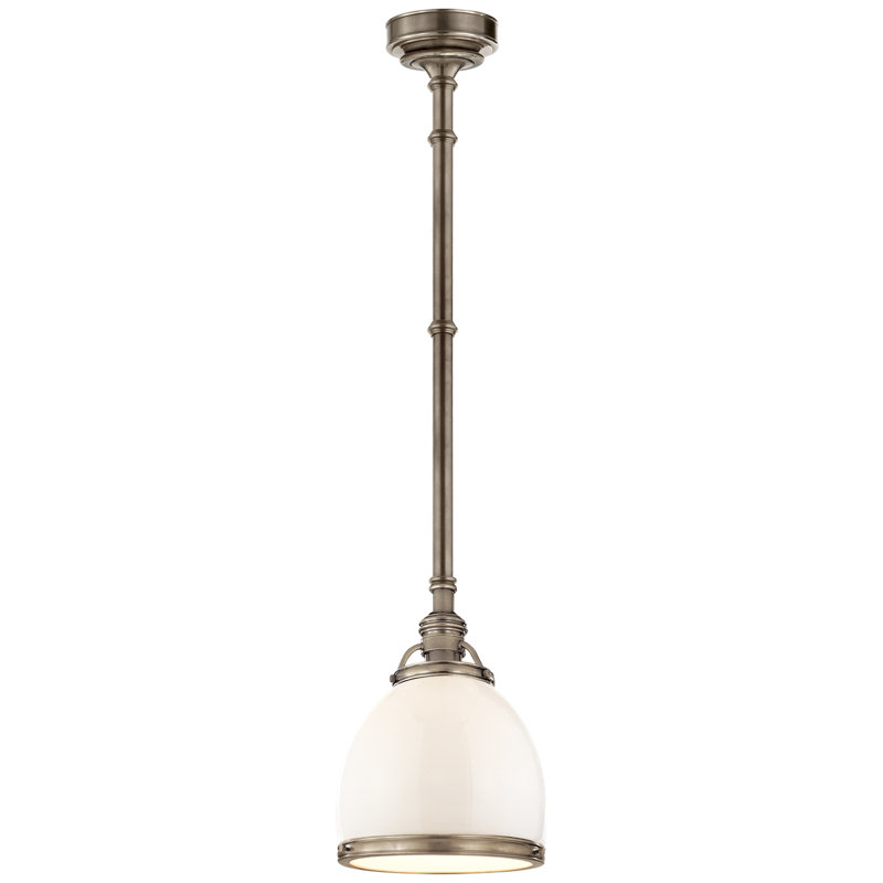 Sloane 1 - Light Pendant, Antique Nickel, White