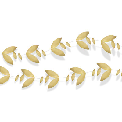 Foil Leaves Garland - 11' - Pack of 12