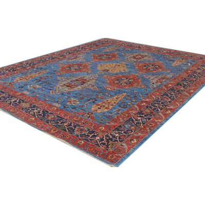 Transitional Hand Knotted Wool Oriental Area Rug