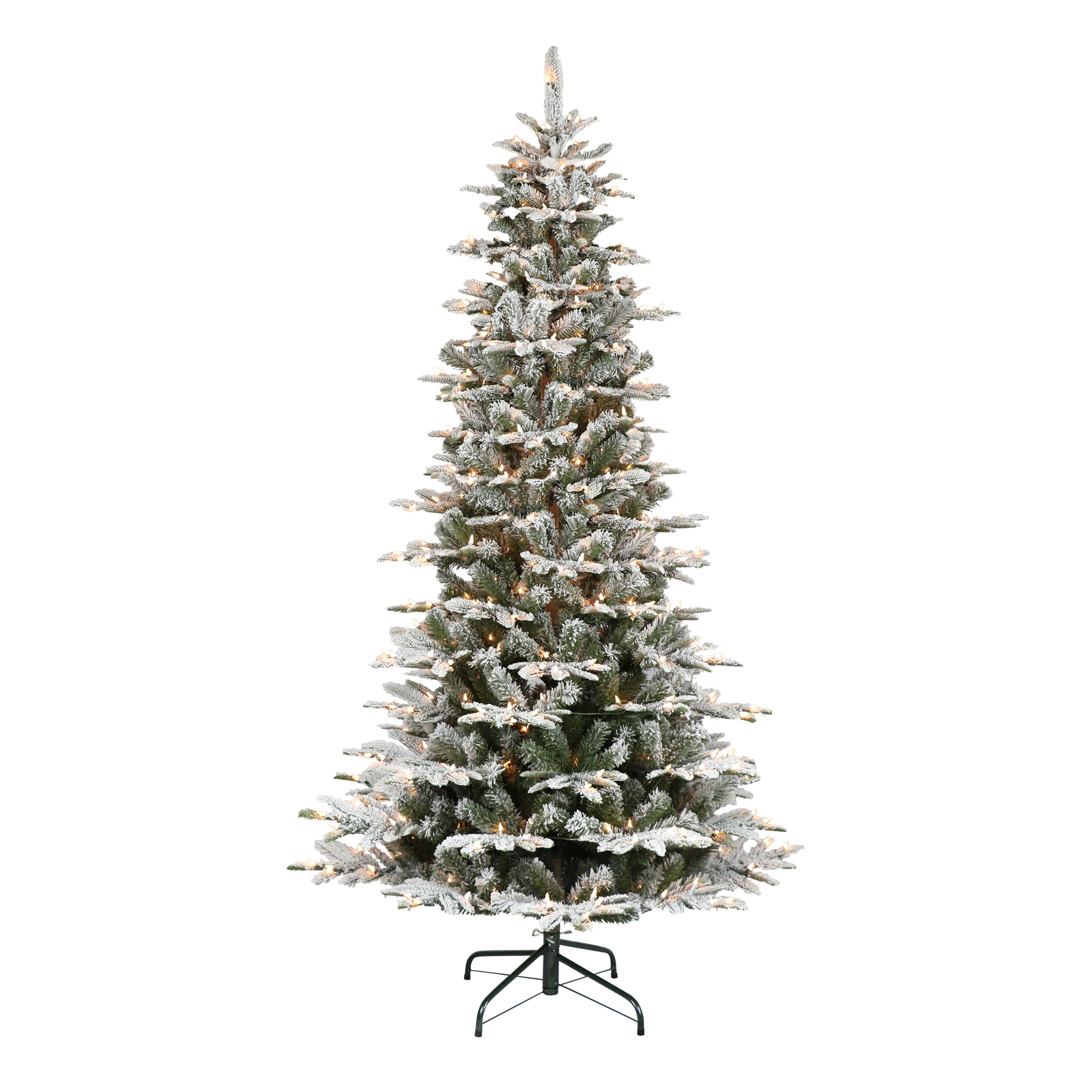 Lighted Artificial Fir Christmas Tree, 7.5'