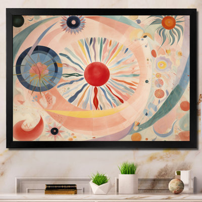 Cosmic Rebirth Vintage Spiritual Illustration - Abstract Painting Framed Prints